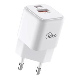 Slika Kucni punjac KONFULON JK75, GaN, QC3.0 18W, PD 20W beli