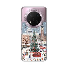 Torbica Silikonska Print Skin za Honor Magic 7 Lite Christmas Town