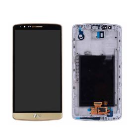 LCD za LG G3/D855+touch screen zlatni+frame