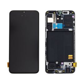 Slika LCD za Samsung A405/Galaxy A40 + touch screen + frame Black CHO