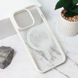 Slika Torbica Magsafe Frame Color za iPhone 15 Pro 6.1 bela
