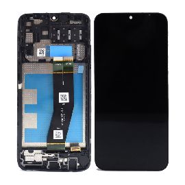 LCD za Samsung A145/Galaxy A14 + touch screen + frame Black Service Pack ORG/GH81-23541A