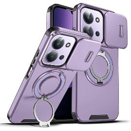 Slika Torbica CamShield Ring stand za Xiaomi Redmi 15C 4G EU 173mm ljubicasta