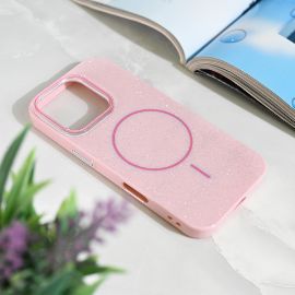 Slika Torbica Magsafe Sparkle Dust za iPhone 16 Pro 6.3 roze