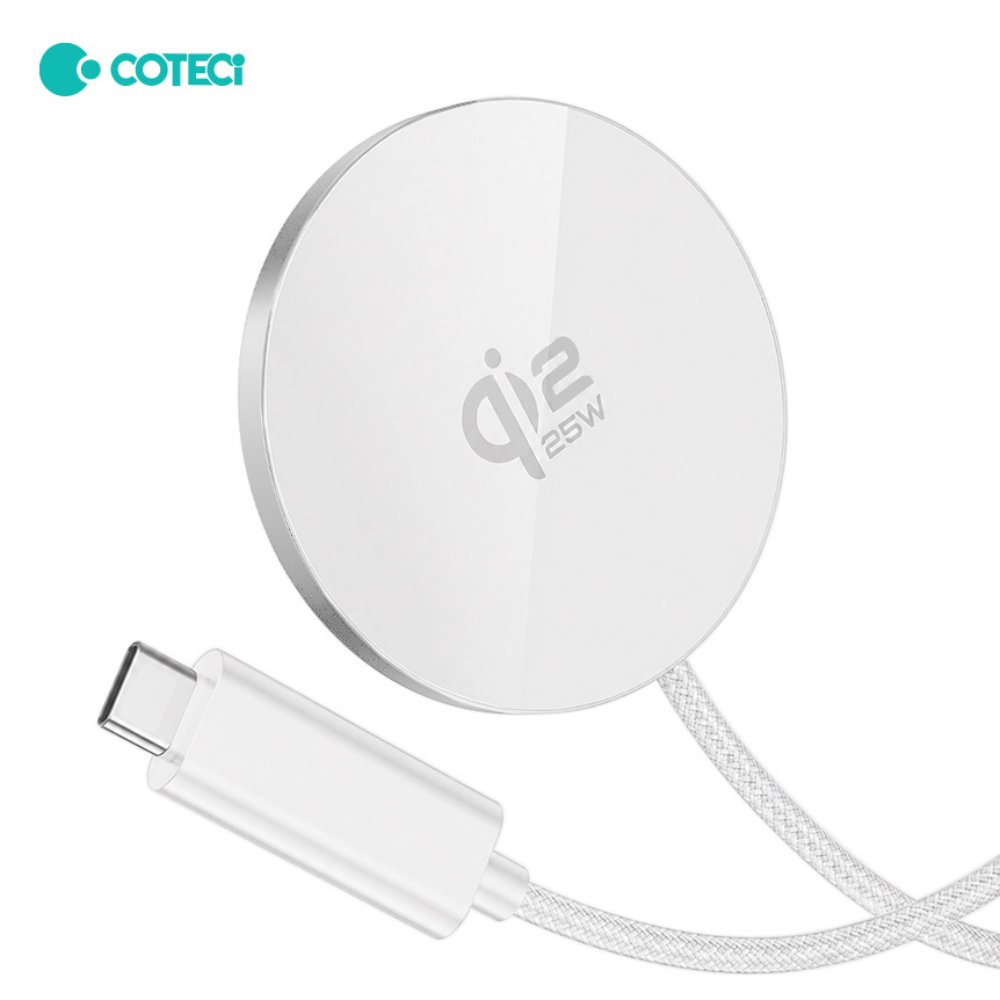 Wireless punjac magnetic Coteci iH-150 Qi2.2 25W beli
