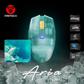 Slika Mis Wireless Gaming Fantech XD7 Aria plavi sa podlogom Fantech MP353 Agile plava