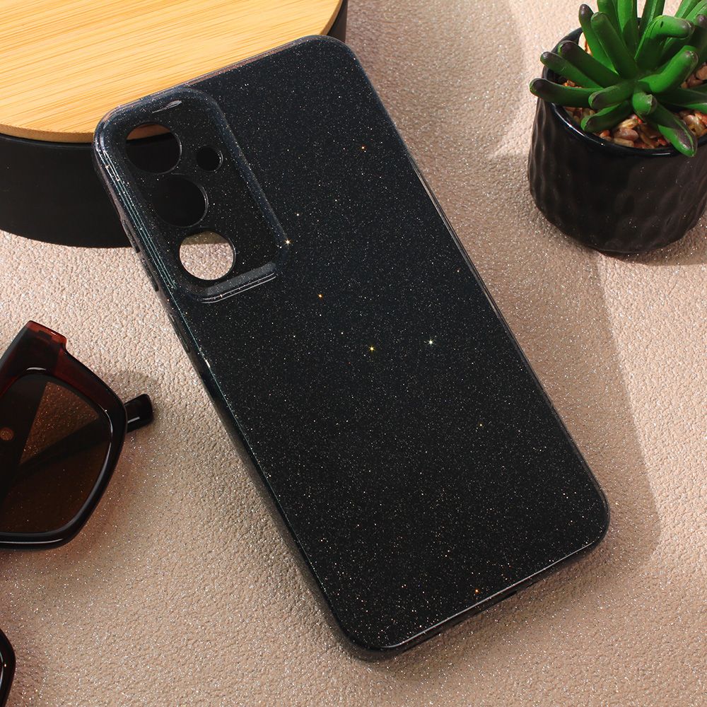 Torbica Sparkle Dust za Samsung A556B Galaxy A55 5G crna