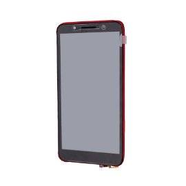 LCD za Alcatel OT 1C/5009D+touch screen crni+frame crveni SPO