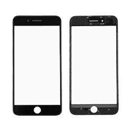 Staklo touch screen-a + frame + OCA za Iphone 8 Plus Crno (Crown Quality)