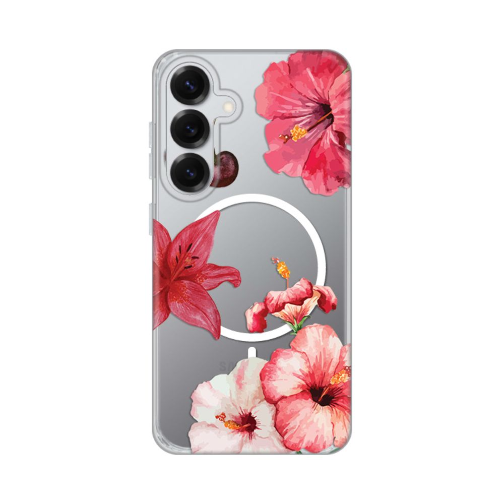 Torbica Print Magsafe za Samsung S931B Galaxy S25 Hibiscus