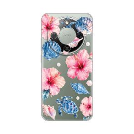 Slika Torbica Silikonska Print Skin za Honor Magic 8 Lite Hibiscus Sea