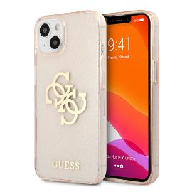 Slika Torbica Guess Hc Glitter Big za iPhone 13 6.1 zlatna ( GUHCP13MPCUGL4GGO)