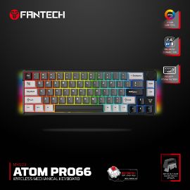 Tastatura Mehanicka Gaming Fantech MK919 Atom PRO66 crna (Red switch)
