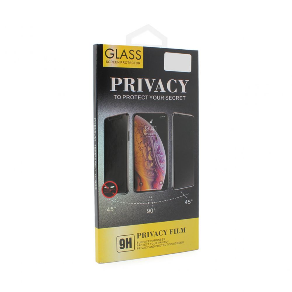 Zastitno staklo Tempered Glass Privacy 2.5D full glue za iPhone 12 Mini 5.4 crna