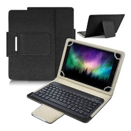 Slika "Torbica sa Bluetooth Tastaturom Leather za Tablet 10"" Univerzalna crna"