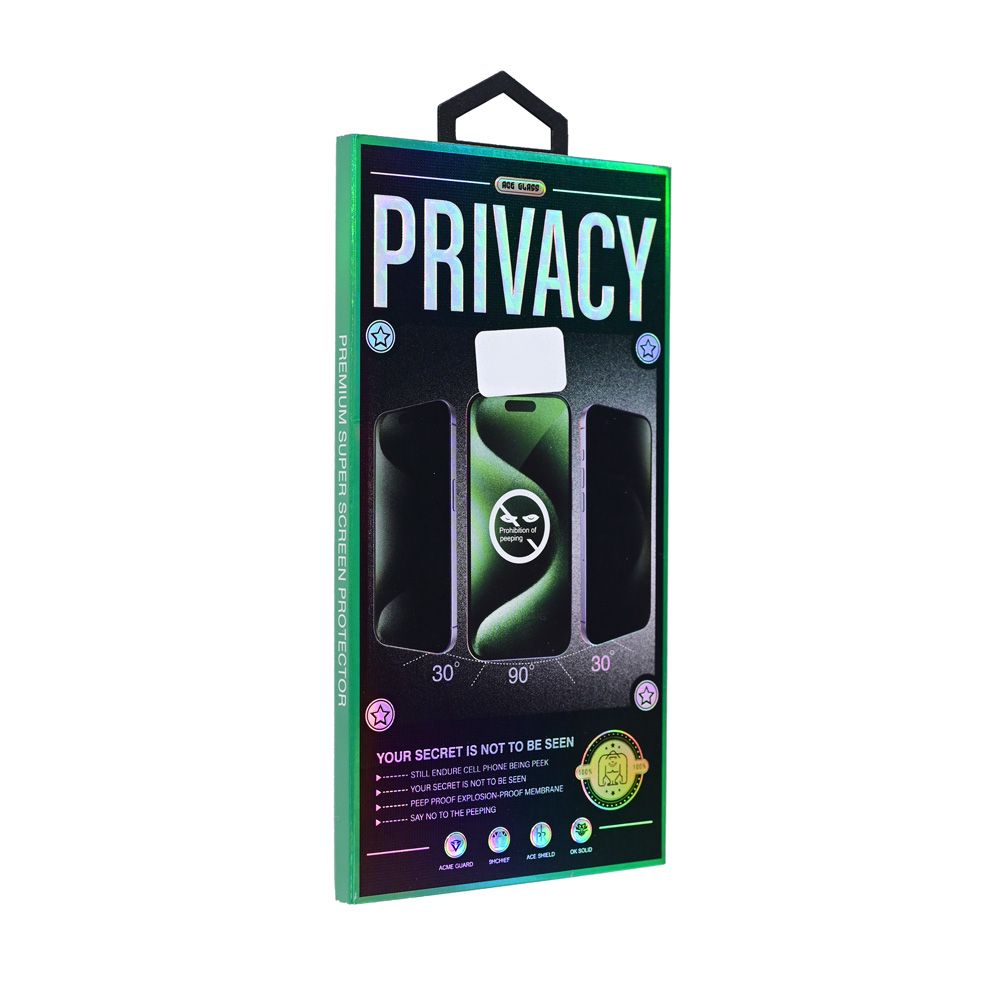 Zastitno staklo Tempered Glass Privacy 2.5D full glue za iPhone 16 Pro Max 6.9 crna
