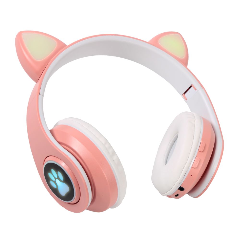 Bluetooth slusalice Cat Ear svetlo roze