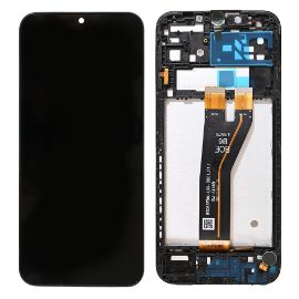 LCD za Samsung A146B/Galaxy A14 5G (GH81-23640A) + touch screen + frame Black FULL ORG-SP