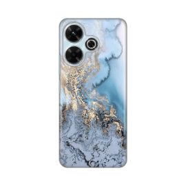 Slika Torbica Silikonska Print za Xiaomi Redmi 13 Blue Gold Marble