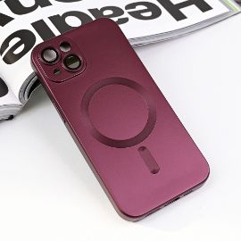 Slika Torbica Magsafe Chrome za iPhone 13 6.1 bordo