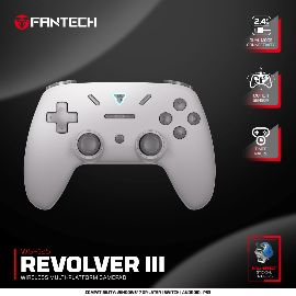 Joypad wireless Fantech WGP12S Revolver III sivi