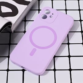 Torbica Magsafe Pure color za iPhone 12 6.1 lila