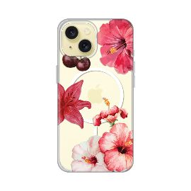 Slika Torbica Print Magsafe za iPhone 15 6.1 Hibiscus