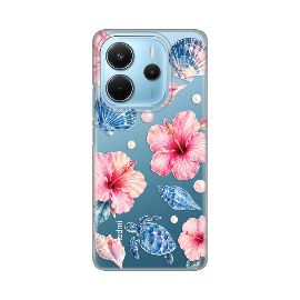 Slika Torbica Silikonska Print Skin za Xiaomi Redmi Note 14 4G (SRB) Hibiscus Sea