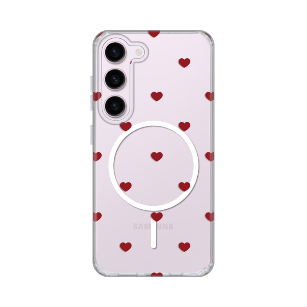 Torbica Print Magsafe za Samsung S911B Galaxy S23 Red Hearts