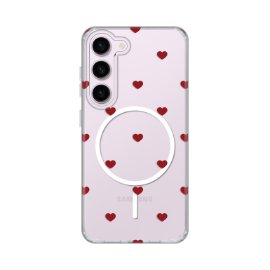 Slika Torbica Print Magsafe za Samsung S911B Galaxy S23 Red Hearts