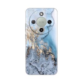 Slika Torbica Silikonska Print za Honor Magic 8 Lite Blue Gold Marble