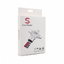 Citac kartica za iPhone + Type C + micro USB + USB