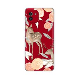 Slika Torbica Silikonska Print Skin za Samsung A035G Galaxy A03 Flower Deer