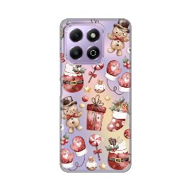Torbica Silikonska Print Skin za Honor X6b Cozy Christmas