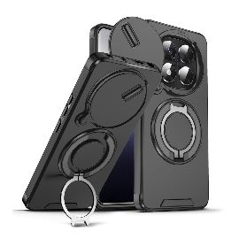 Torbica CamShield Ring stand za Xiaomi Redmi Note 15 Pro Plus 5G (EU) crna