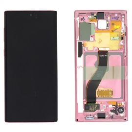 Slika LCD za Samsung N970F/Galaxy Note 10+touch screen Aura pink+frame Service Pack ORG/GH82-20818F