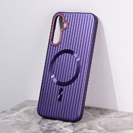 Slika Torbica Magsafe Stripe za Samsung A256B Galaxy A25 ljubicasta