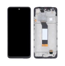 LCD za Xiaomi Redmi Note 10 5G + touch screen + frame Black CHO
