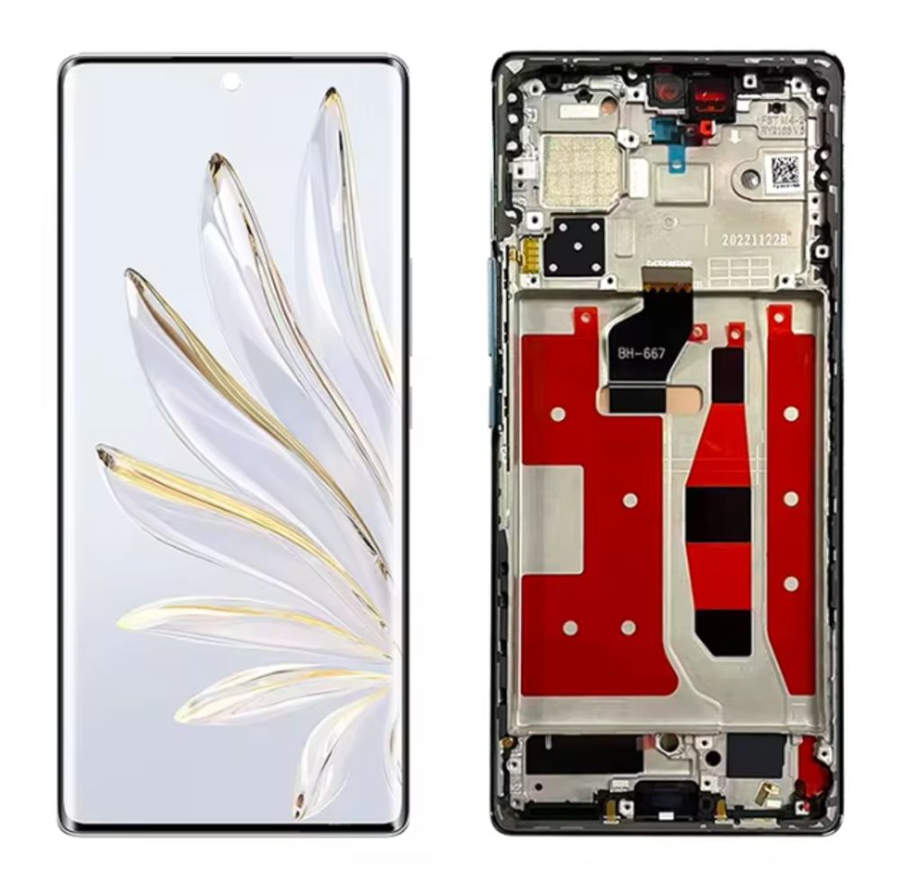 LCD za Honor 70 + touch screen + frame Black CHO