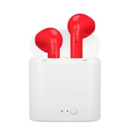 Slika Bluetooth slusalice Airpods i7s TWS crvene HQ