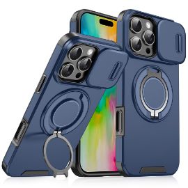 Slika Torbica CamShield Ring stand za iPhone 16 Pro Max 6.9 plava