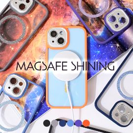 Torbica Magsafe shining za iPhone 13 Pro Max 6.7 narandzasta