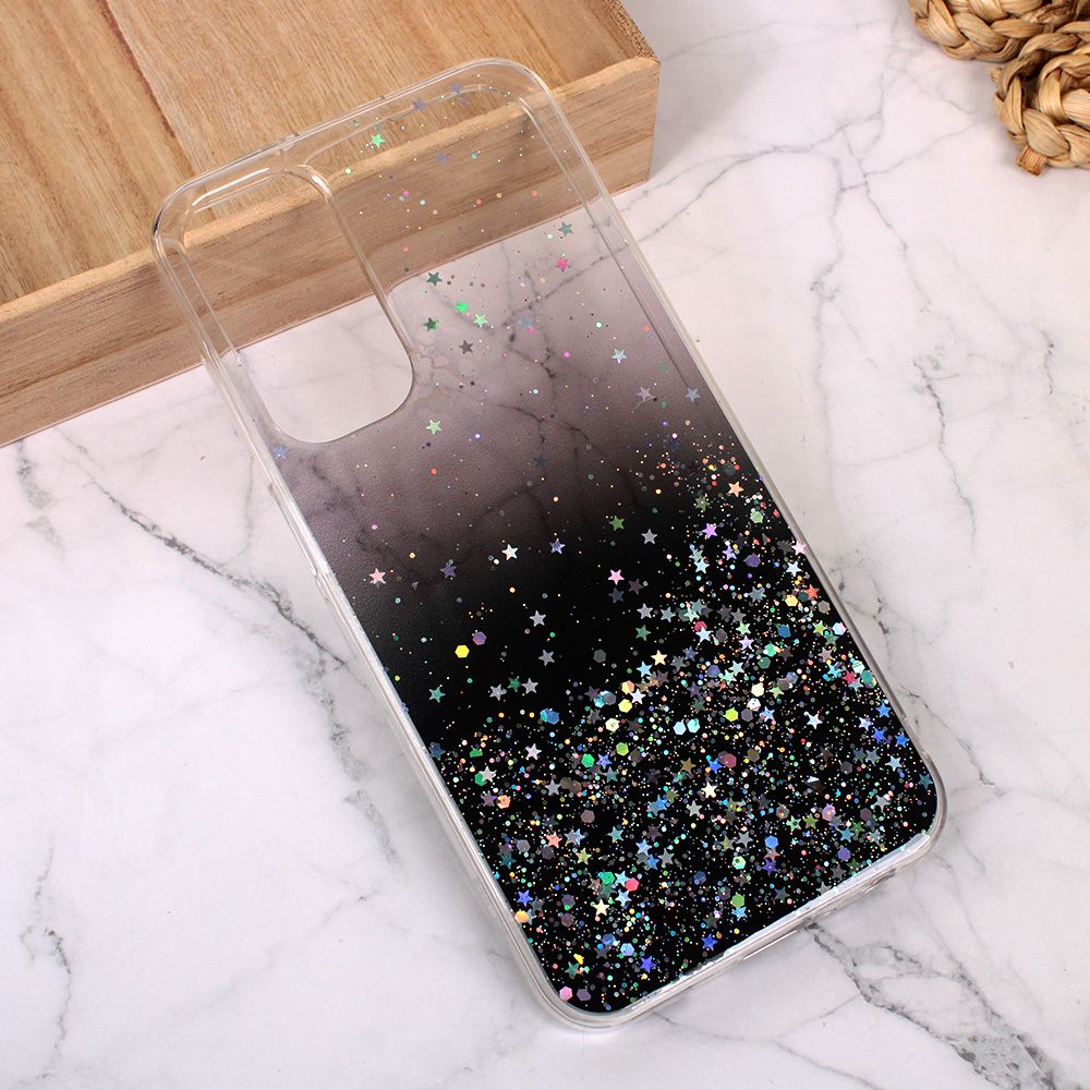 Torbica Silikonska Glitter za Samsung A256B Galaxy A25 5G crna
