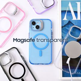 Torbica Magsafe transparent za iPhone 14 6.1 plava