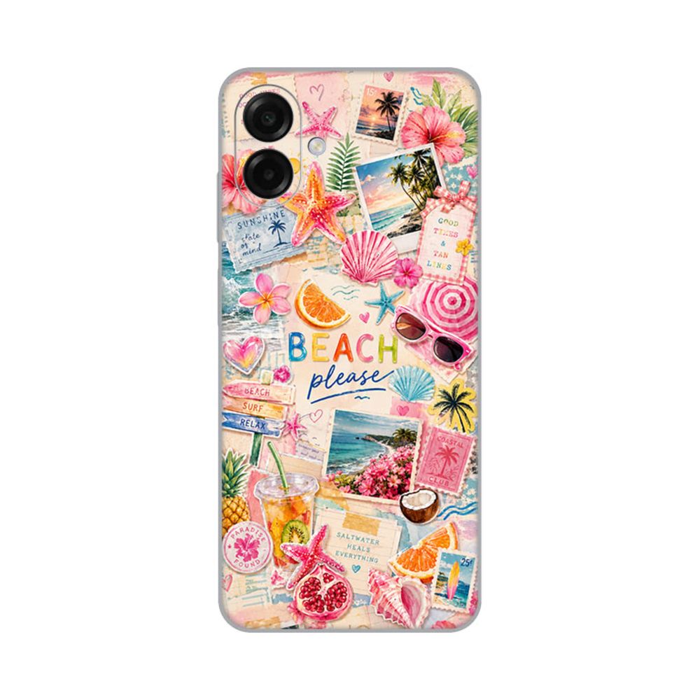 Torbica Silikonska Print Skin za Samsung A075F Galaxy A07 Beach Please