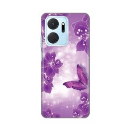 Slika Torbica Silikonska Print za Honor X7a Butterfly And Flowers