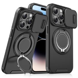 Slika Torbica CamShield Ring stand za iPhone 14 Pro Max 6.7 crna