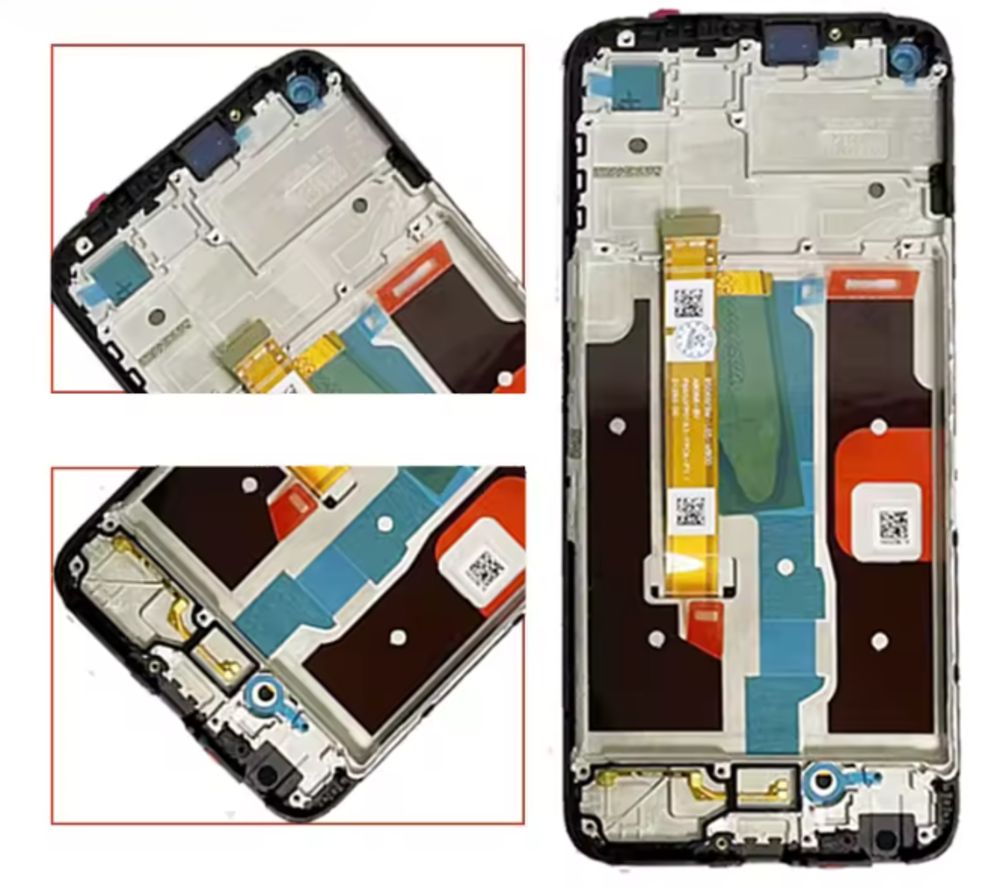 LCD za Realme 8i + touch screen + frame Black CHO