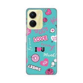 Slika Torbica Silikonska Print za Vivo Y16 Love