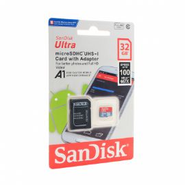 Slika Mem. Kartica SanDisk SDHC 32GB Ultra Micro 100MB/s Class 10 sa adapterom ZJ CN